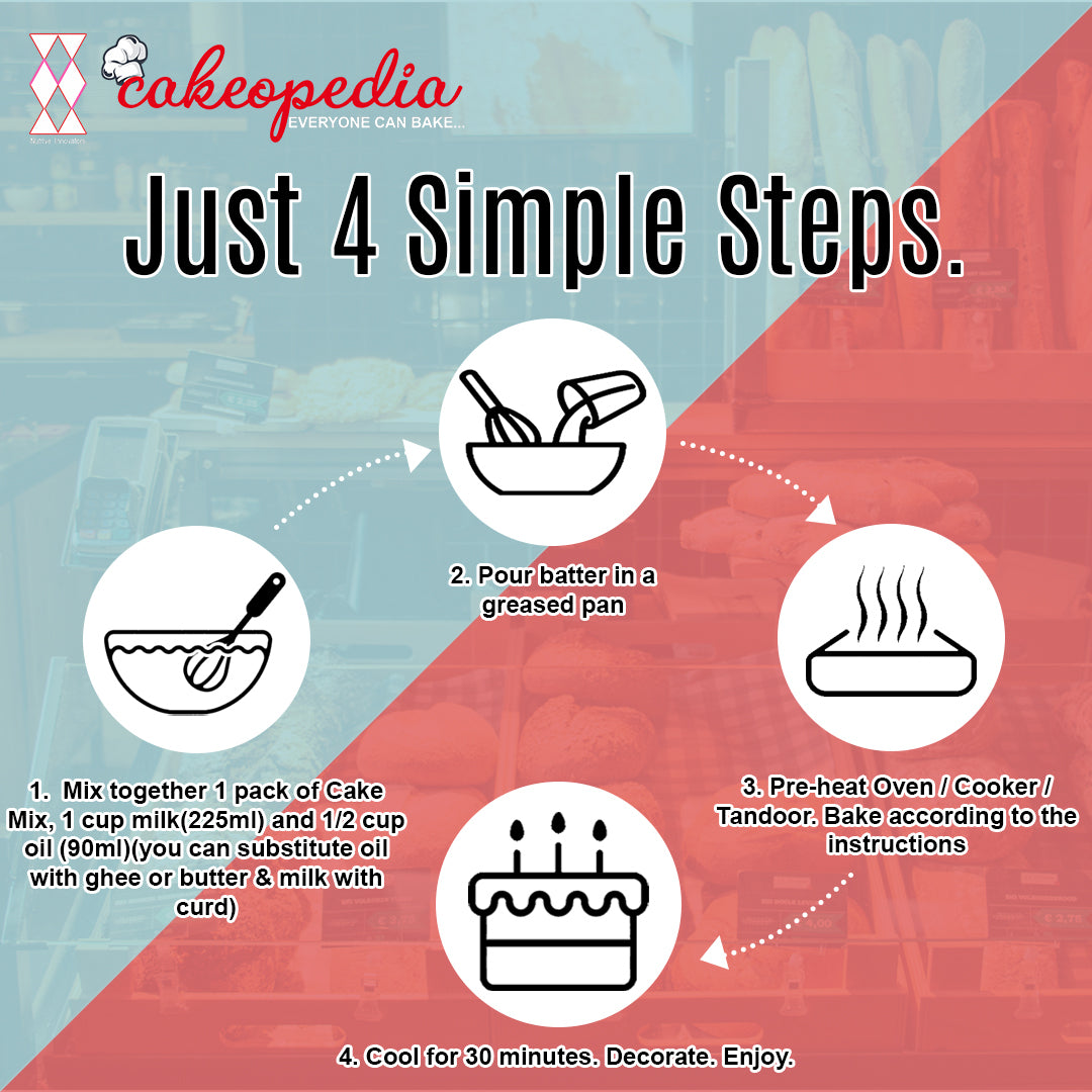 steps for making vanilla cake, steps for making wheat cake