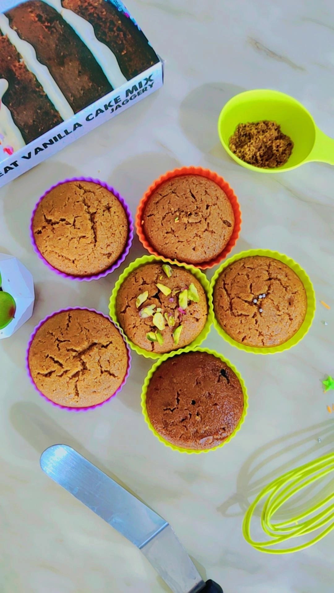 Easy cupcakes, quick cupcakes with jaggery