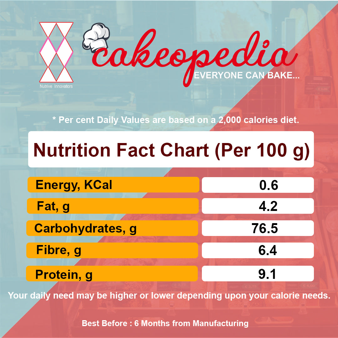 nutrition chart for red velvet cake