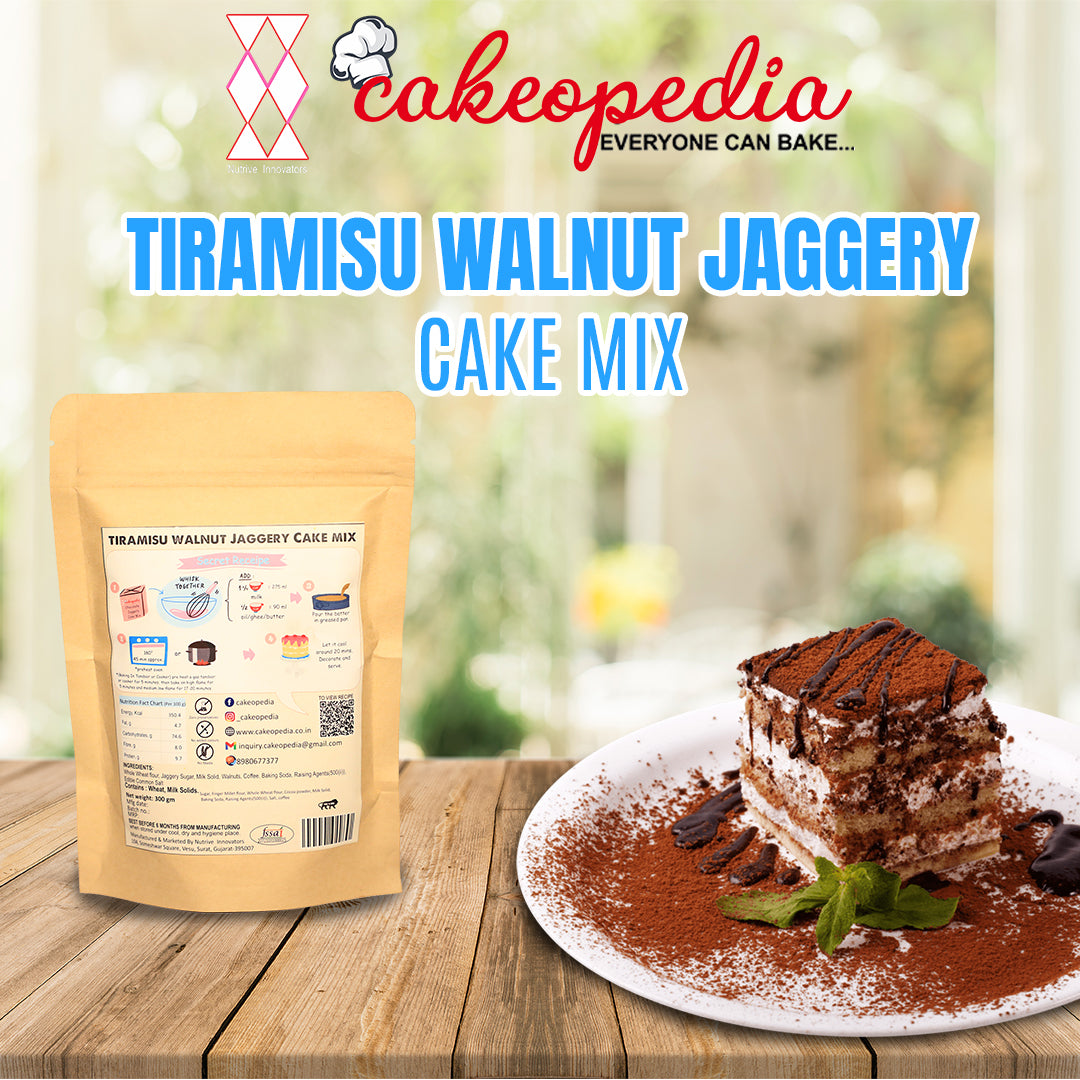 Tiramisu cake recipe with jaggery, jaggery walnut cake