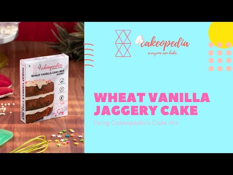Eggless Aata Jaggery cake recipe, instant cake without refined sugar